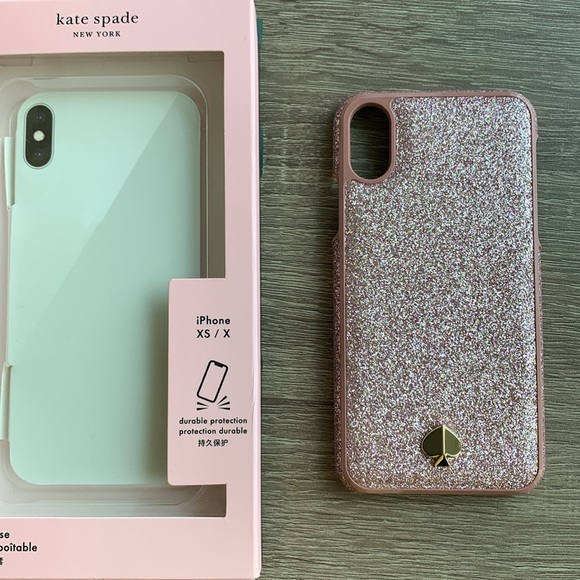 Kate Spade iPhone XS / X Pink Sparkles - Picture 7 of 7
